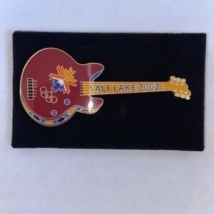 2002 OLYMPIC Salt Lake City Guitar Lapel
